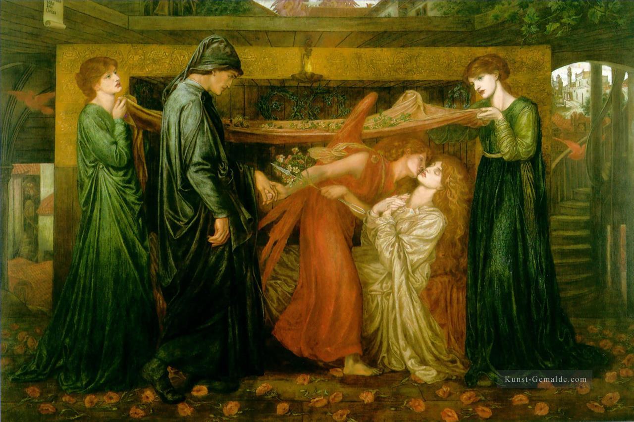 Dantes Traum zu der Zeit des Todes von Beatrice Präraffaeliten Bruderschaft Dante Gabriel Rossetti Ölgemälde